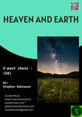 Heaven and Earth SA choral sheet music cover